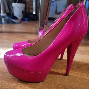 Enzo Angiolini Hot Pink Stiletto Heels